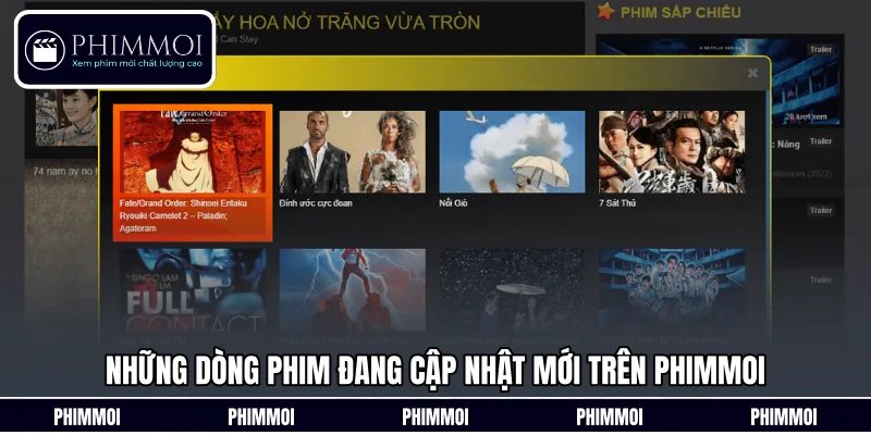 Những dòng phim đang cập nhật mới trên Phimmoi
